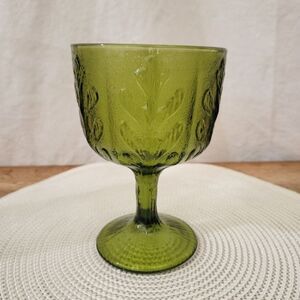 VINTAGE ✨️ FTD Green Pedestal Bowl Dish